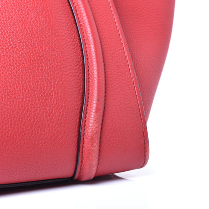 Celine Baby Drummed Calfskin Mini Luggage Red 10 of 11