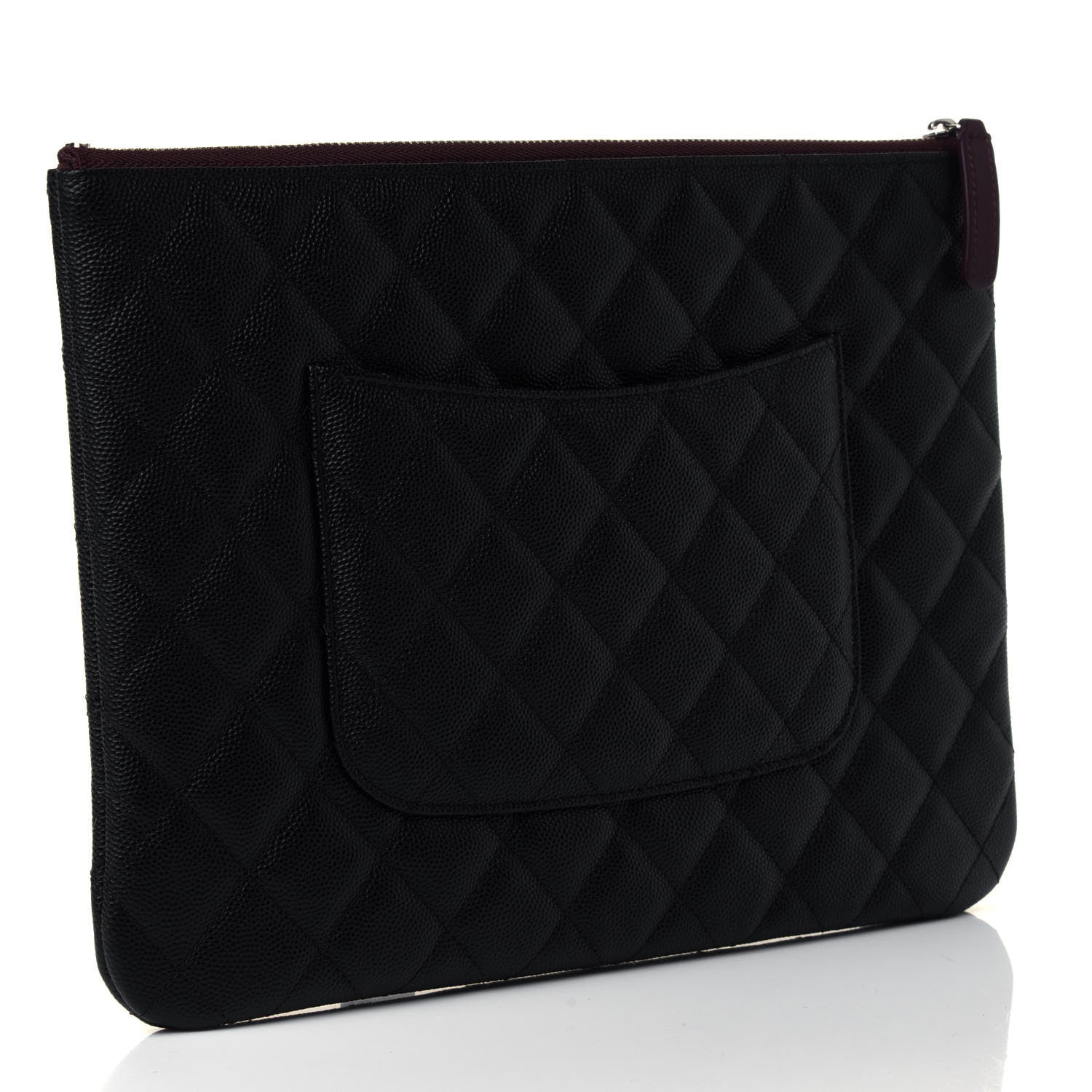 Chanel Caviar Quilted Medium Cosmetic Case Black 2 of 4
