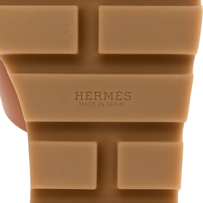 Hermes Calfskin Cork Eze 30 Sandals 39 Marron Glaise 8 of 8