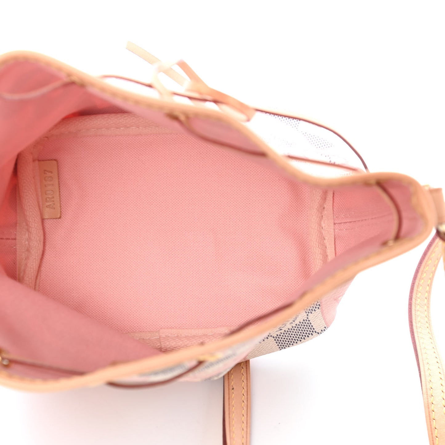 Damier Azur Tahitienne Nano Noe Rose Ballerine