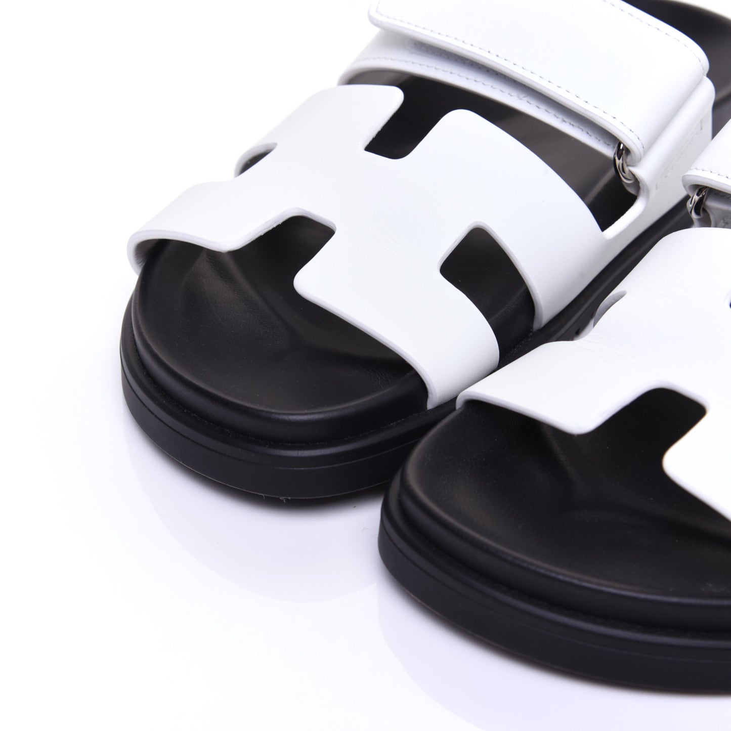 Calfskin Womens Chypre Sandals 36 White