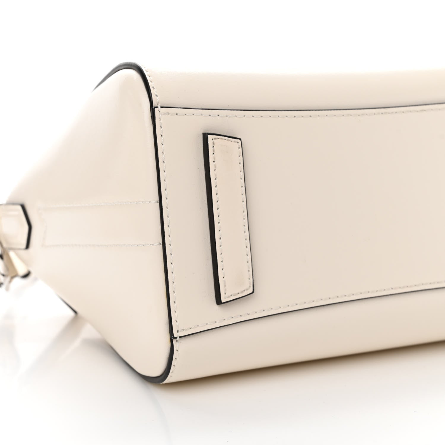 Givenchy Crinkled Patent Calfskin Mini Antigona Ivory 7 of 14