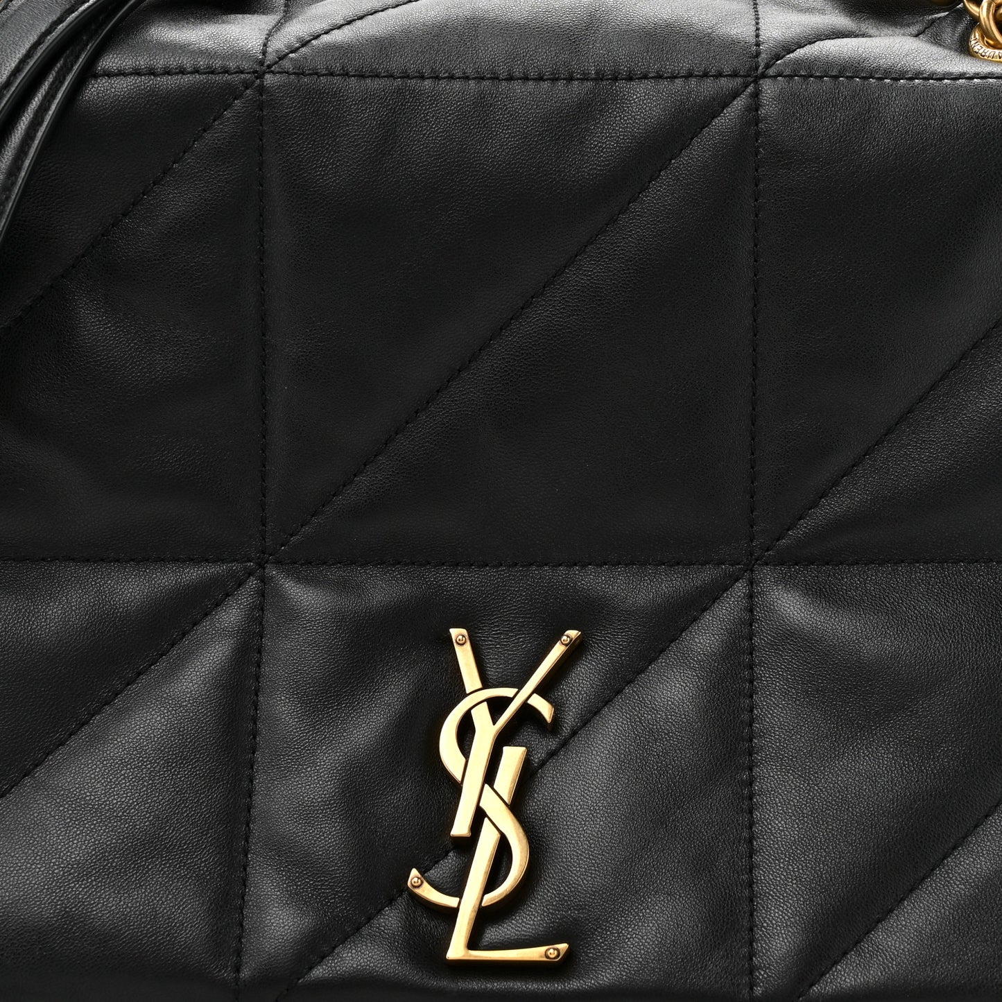 Lambskin Matelasse Monogram Medium Jamie 4.3 Black