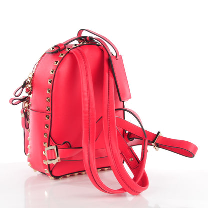 Valentino Garavani Calfskin Mini Rockstud Backpack Deep Fuxia 3 of 7