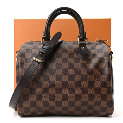 Louis Vuitton Damier Ebene Speedy Bandouliere 25 10 of 10