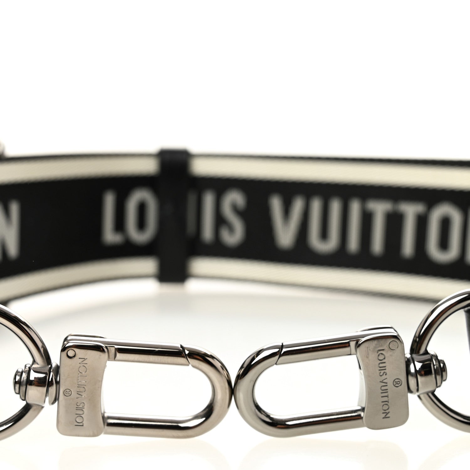 Louis Vuitton Nylon Jacquard Sporty Bandouliere Shoulder Strap Black 3 of 5