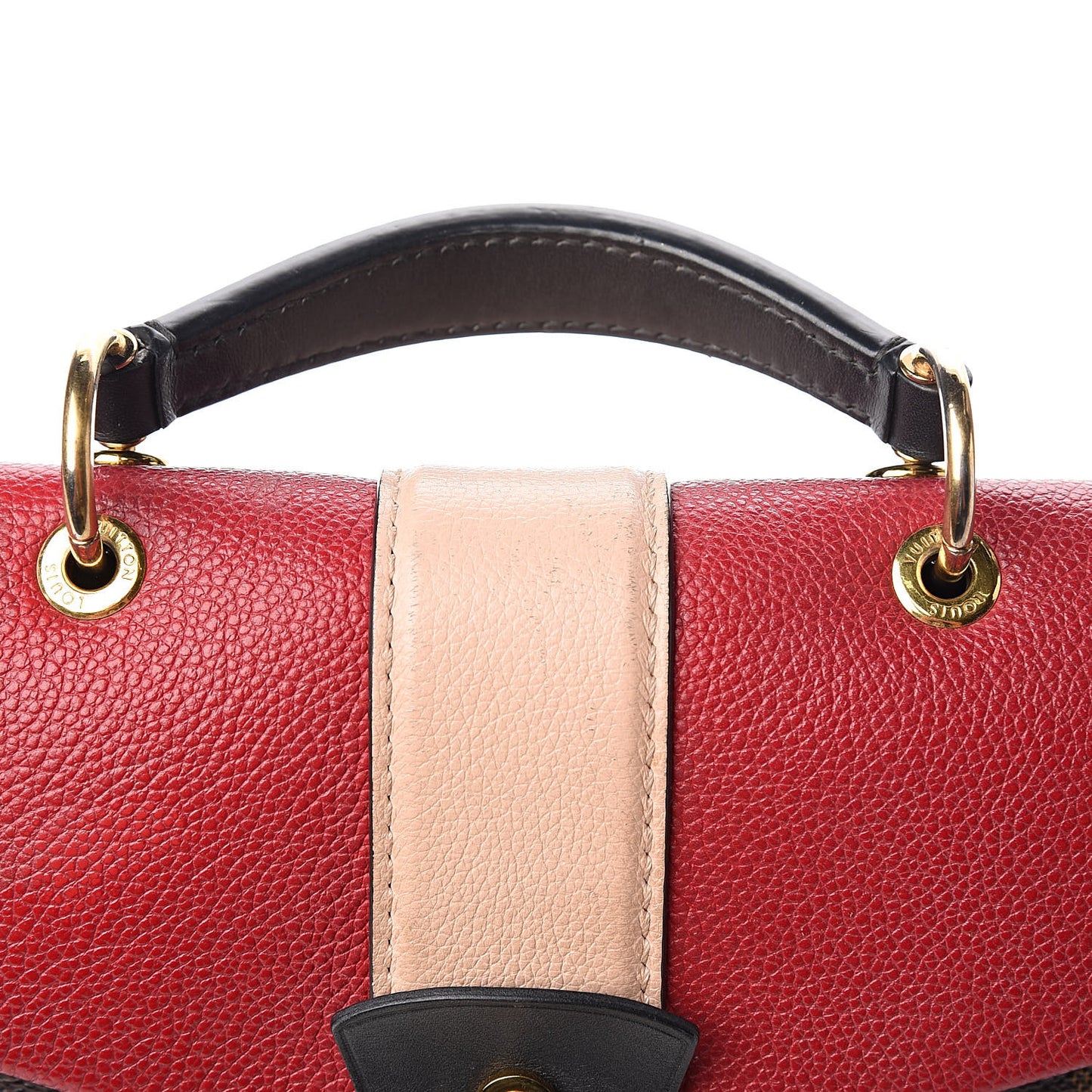 Damier Ebene Clapton Backpack Scarlet