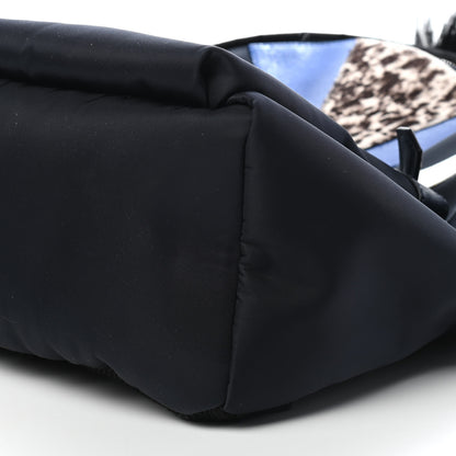 Fendi Nylon Vitello Fur Monster Backpack Black Multicolor 8 of 8