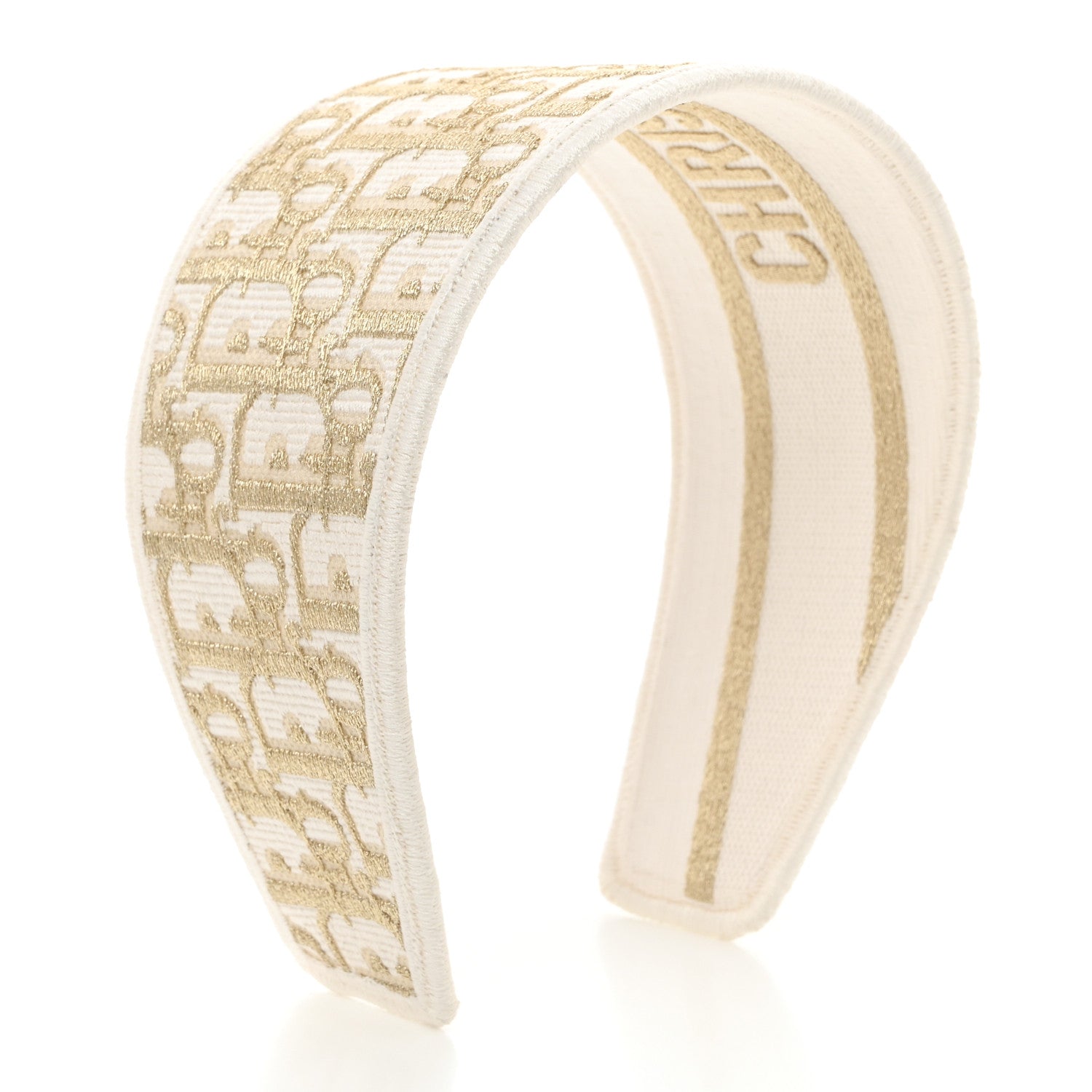 Christian Dior Oblique Headband Dore 1498290 – FASHIONPHILE