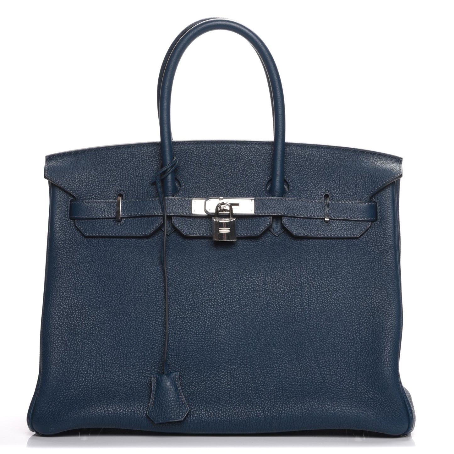 Taurillon Clemence Birkin 35 Bleu De Prusse