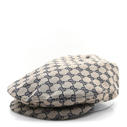 Gucci Monogram Flat Cap XL Navy 1 of 10
