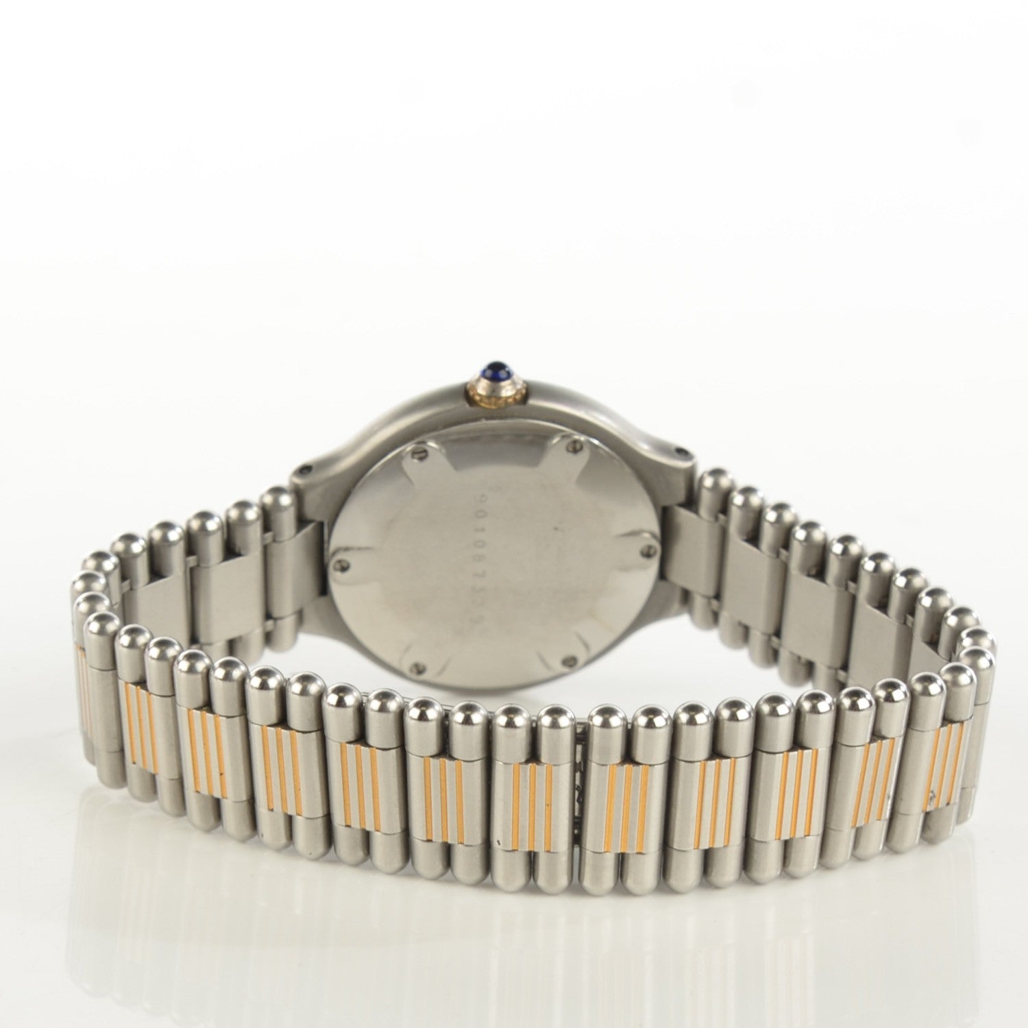 Cartier Stainless Steel 18K Yellow Gold 28mm Must De 21 Quartz Watch 5 of 8