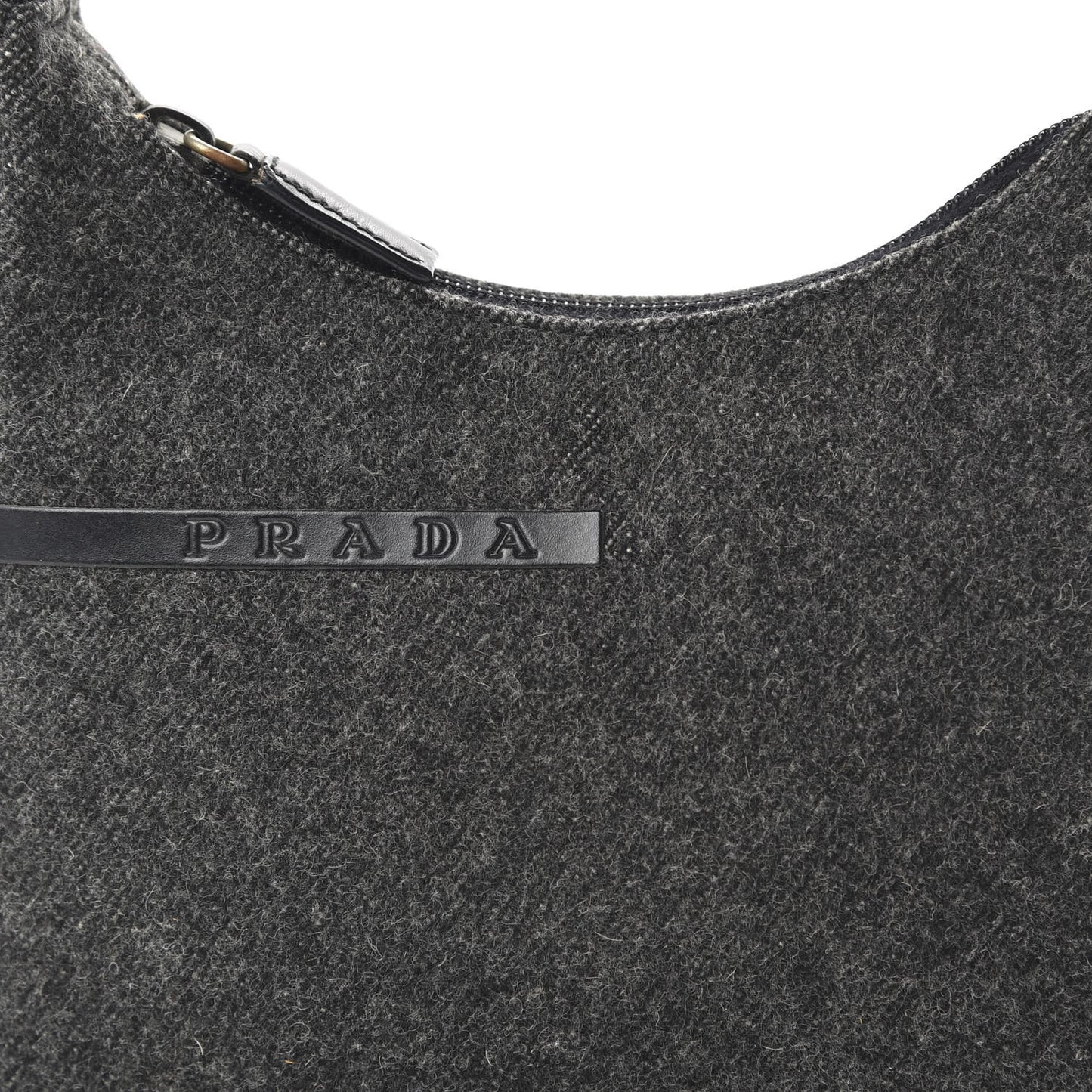 Wool Sport Shoulder Bag Dark Grey