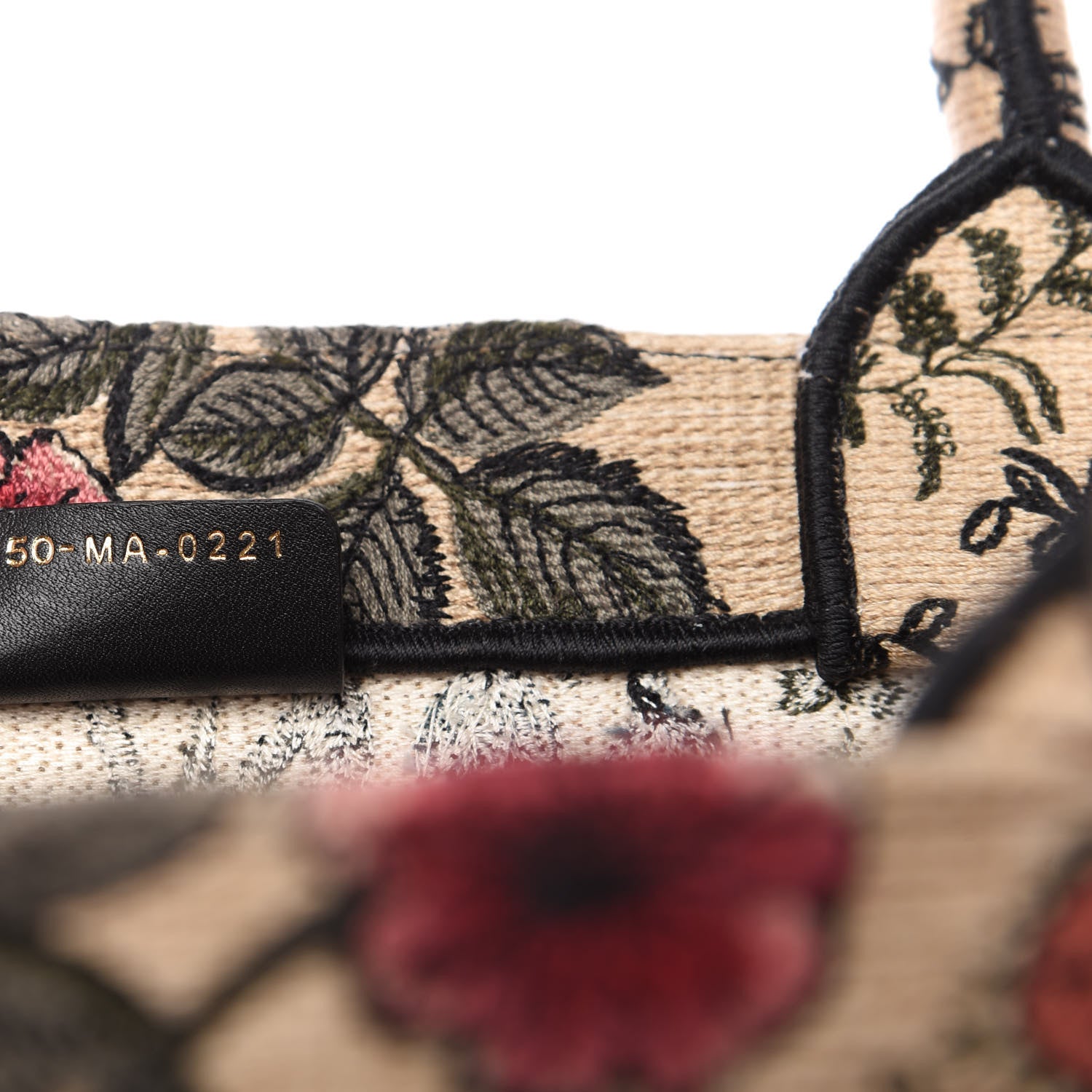 Christian Dior Canvas Embroidered Large Broderie Dior Flowers Book Tote Multicolor 9 of 13