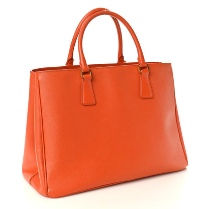 Prada Saffiano Lux Large Tote Papaya 3 of 14