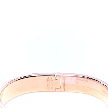 Hermes Enamel Narrow Clic Clac H Bracelet PM White 6 of 6
