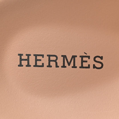 Hermes Suede Goatskin Womens Chypre Sandals 39.5 Rose Perle Black 7 of 9