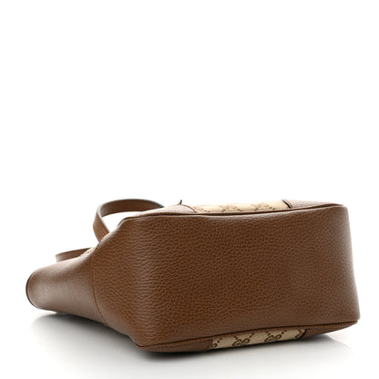 Gucci Monogram Small Bree Tote Beige Tabacco 4 of 10