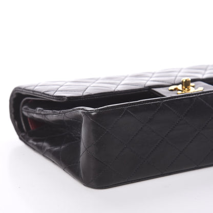Chanel Lambskin Quilted Medium Double Flap Black 8 of 9