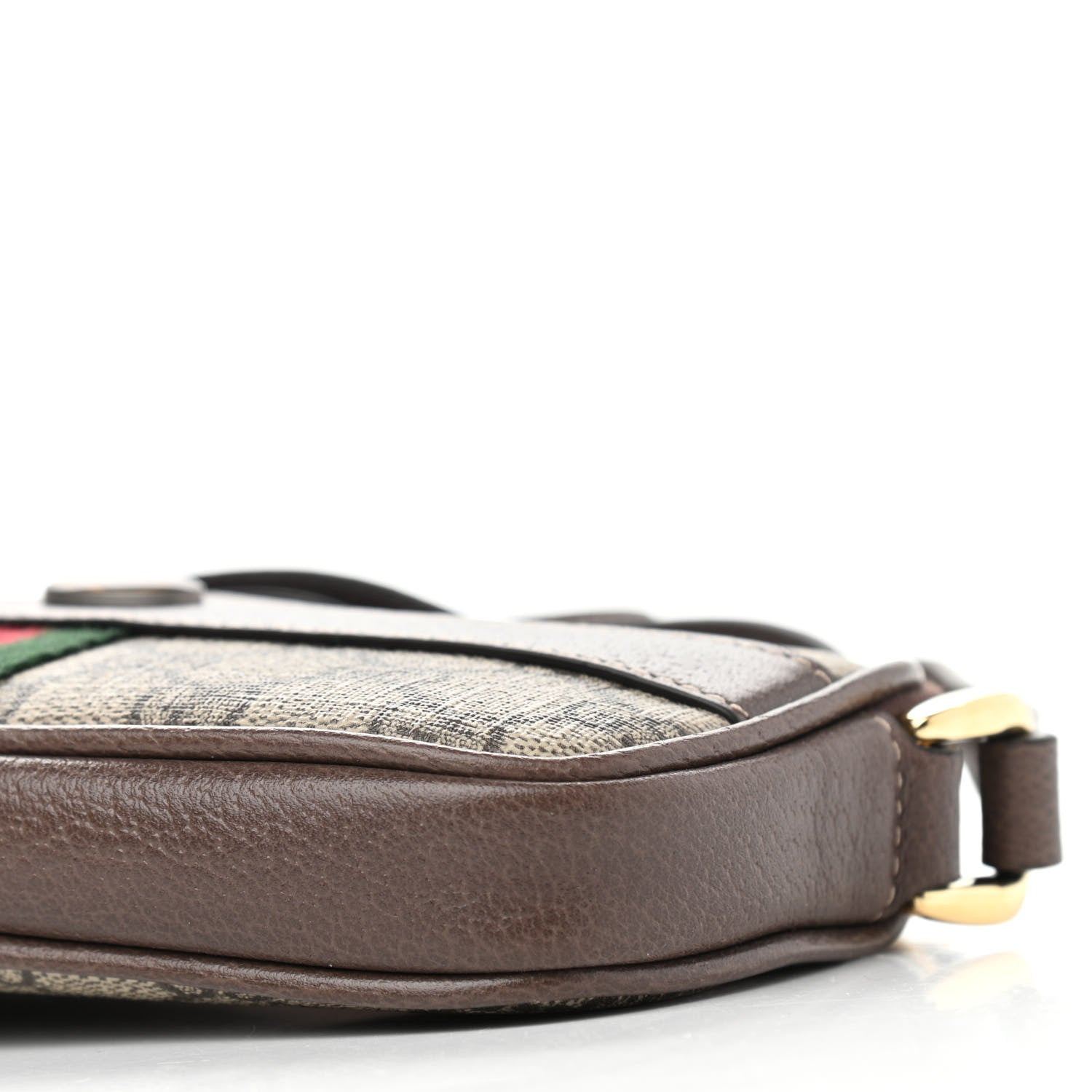 Gucci GG Supreme Monogram Web Mini Ophidia GG Bag Brown 9 of 10