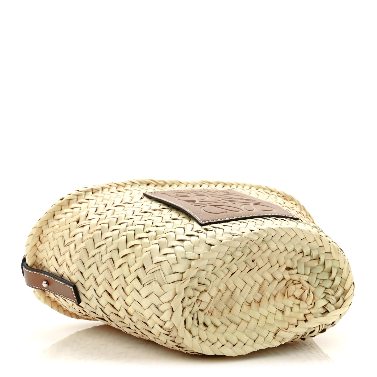 Raffia Drawstring Basket Tote Bag Natural Tan