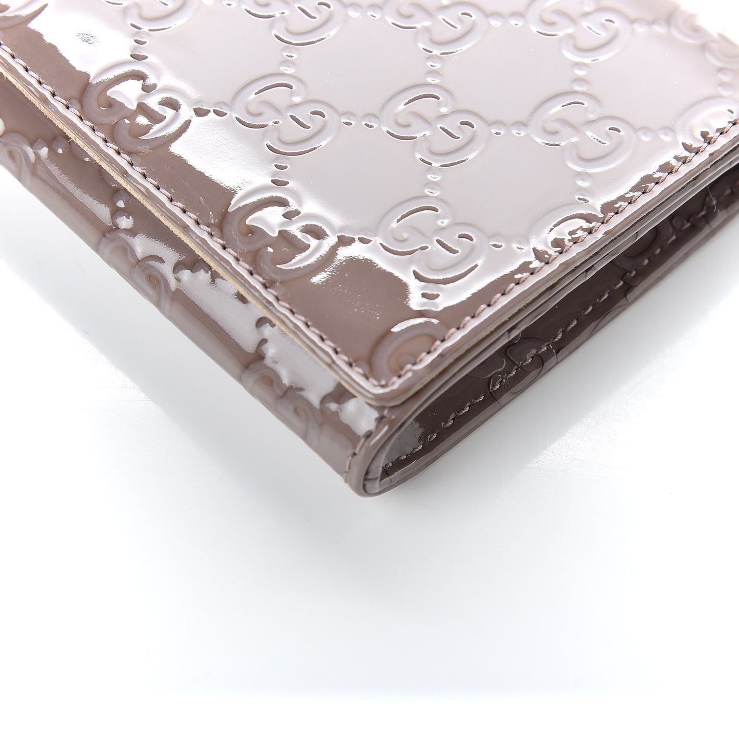 Patent Guccissima Small Broadway Clutch Lavender