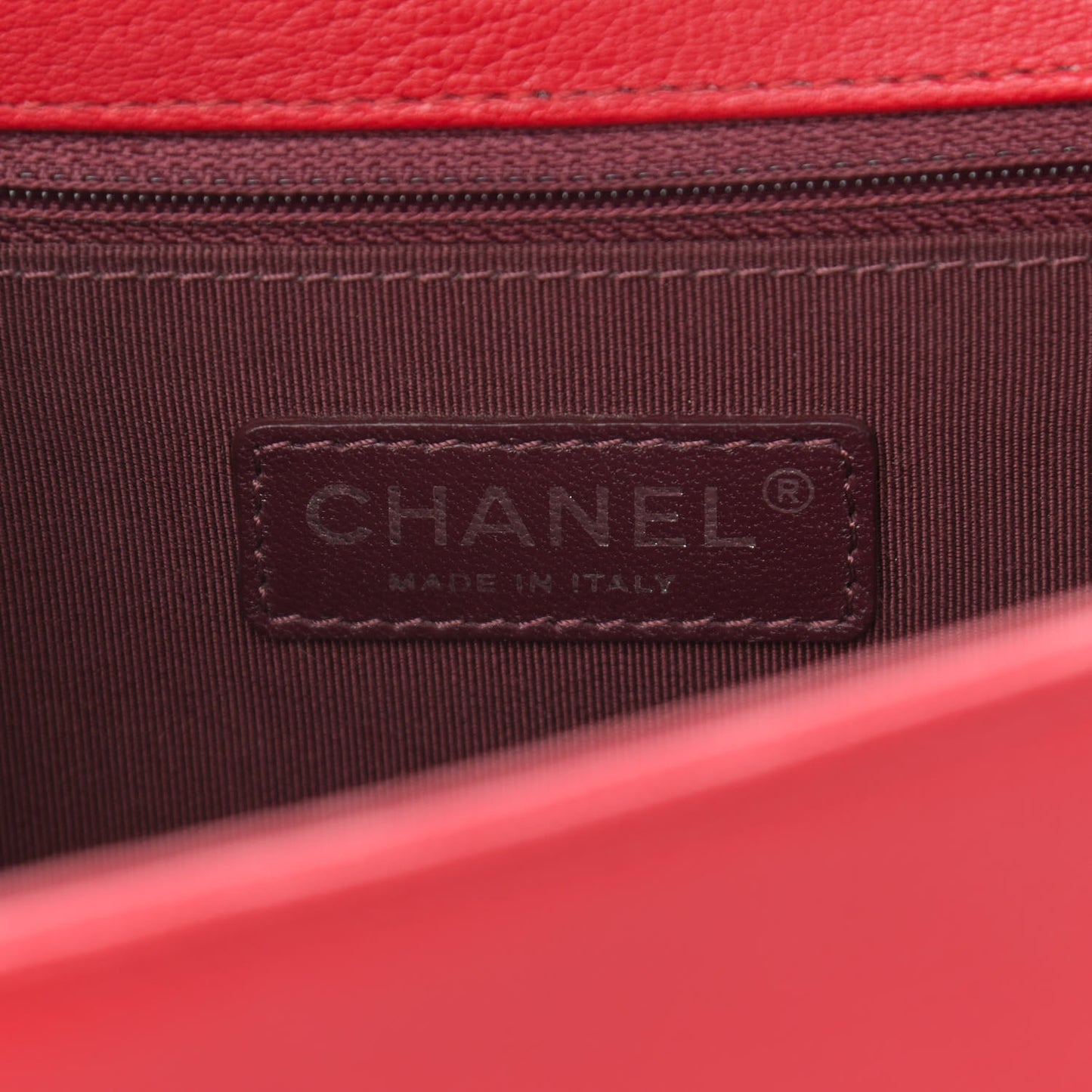 Goatskin Quilted Patent New Medium Duo Boy Flap Red