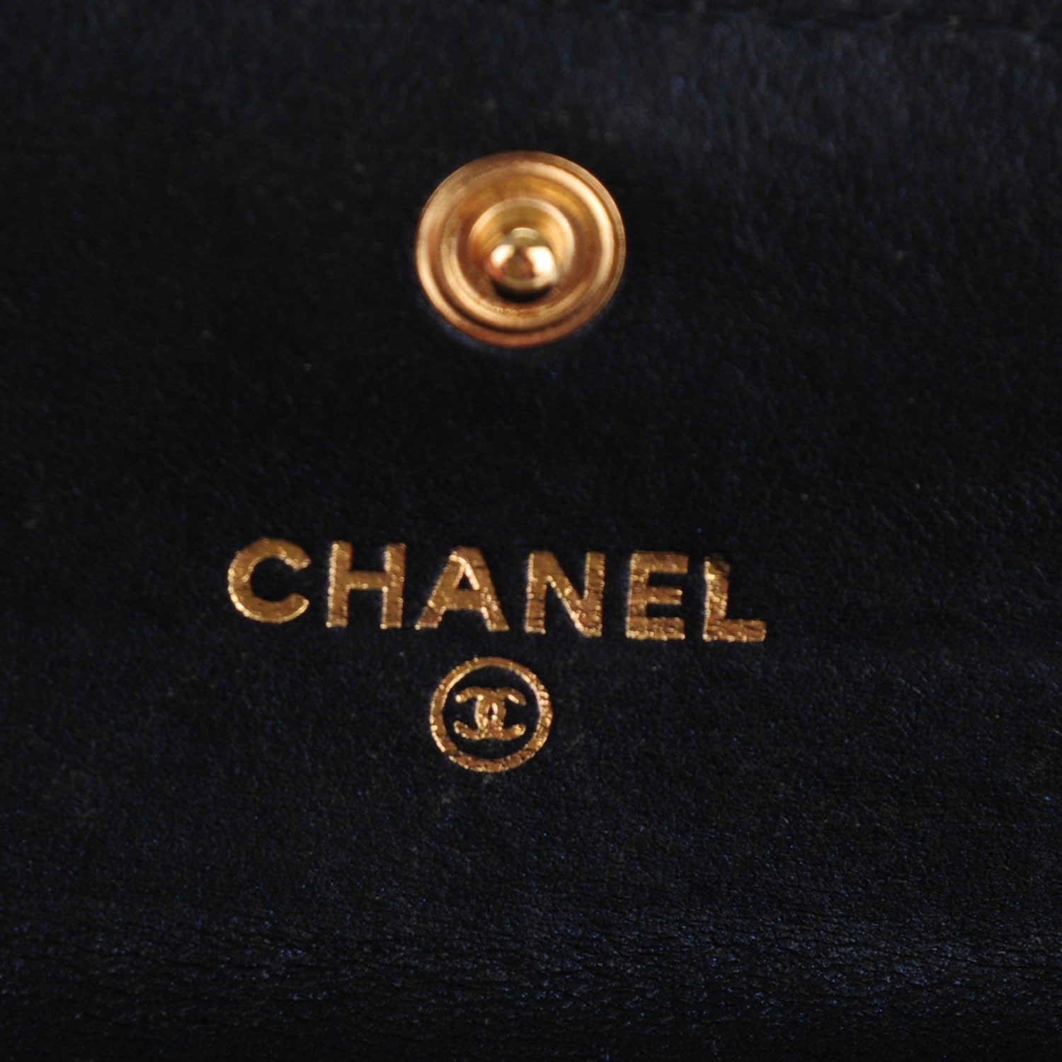 Chanel Lambskin Camellia Embossed Card Holder Black 6 of 8