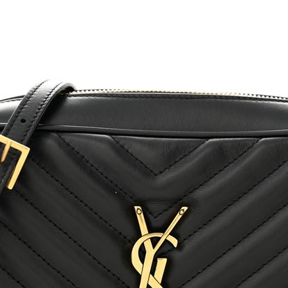 Saint Laurent Calfskin Matelasse Monogram Lou Camera Bag Black 12 of 14