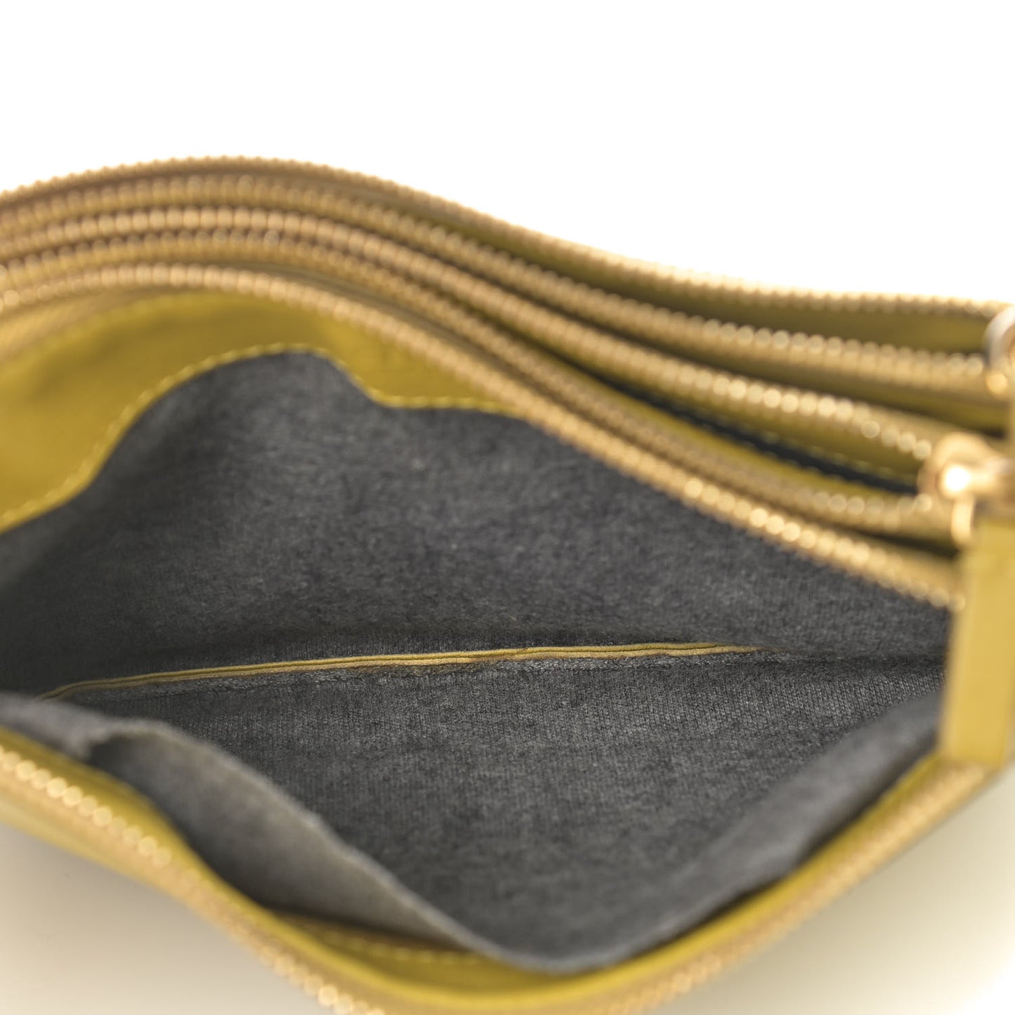Lambskin Small Trio Crossbody Bag Citron