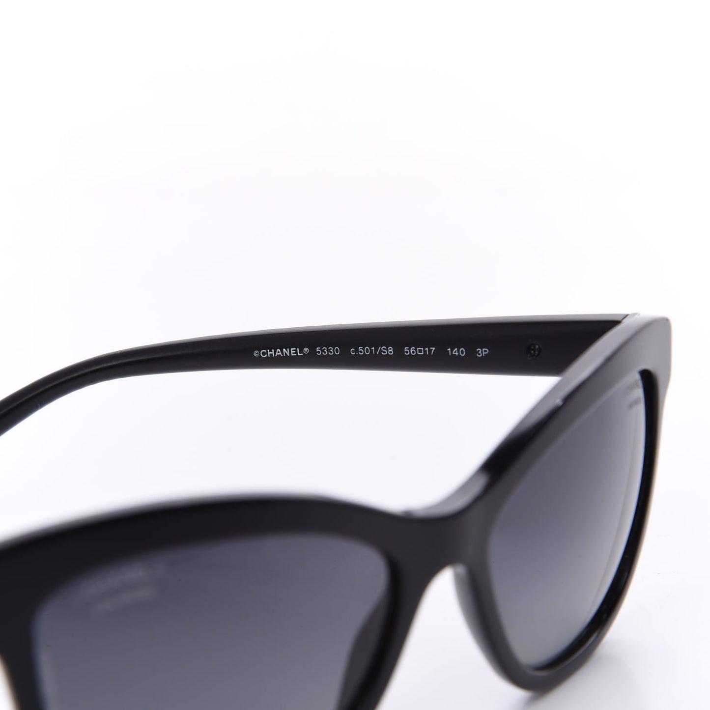 Polarized CC Cat Eye Sunglasses 5330 Black