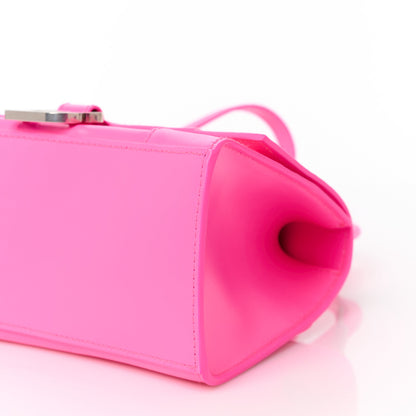 Balenciaga Shiny Box Calfskin Small Hourglass Top Handle Bag Fluo Pink 11 of 11