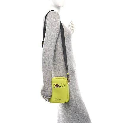 Versace Calfksin Medusa Biggie Messenger Bag Citron 2 of 10