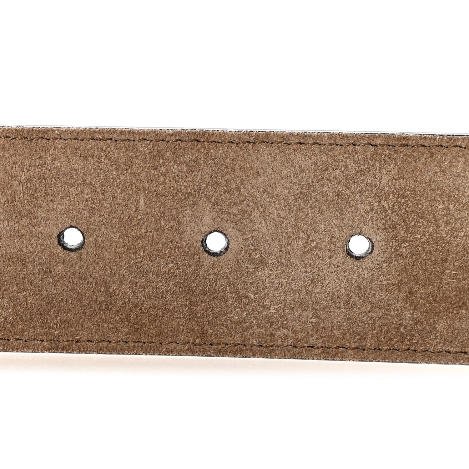 Gucci GG Supreme Monogram Suede Dionysus 40mm Belt 80 32 Beige Taupe 3 of 5