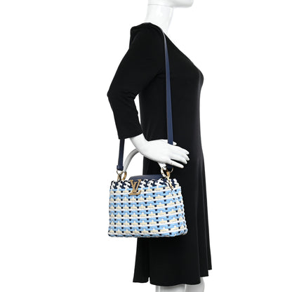 Louis Vuitton Taurillon Calfskin Guinguette Capucines BB Blue Indigo 2 of 10