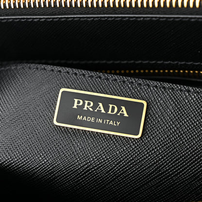 Prada Saffiano Medium Galleria Double Zip Tote Black 6 of 9