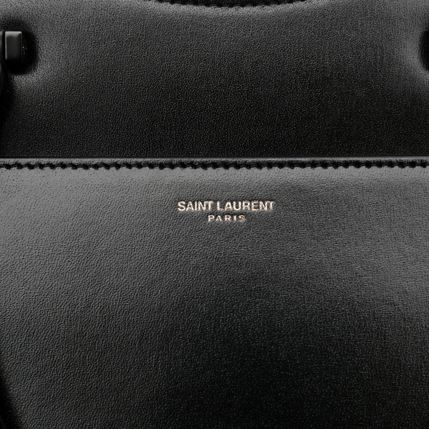 Saint Laurent Shiny Calfskin Medium Uptown Tote Black 8 of 12