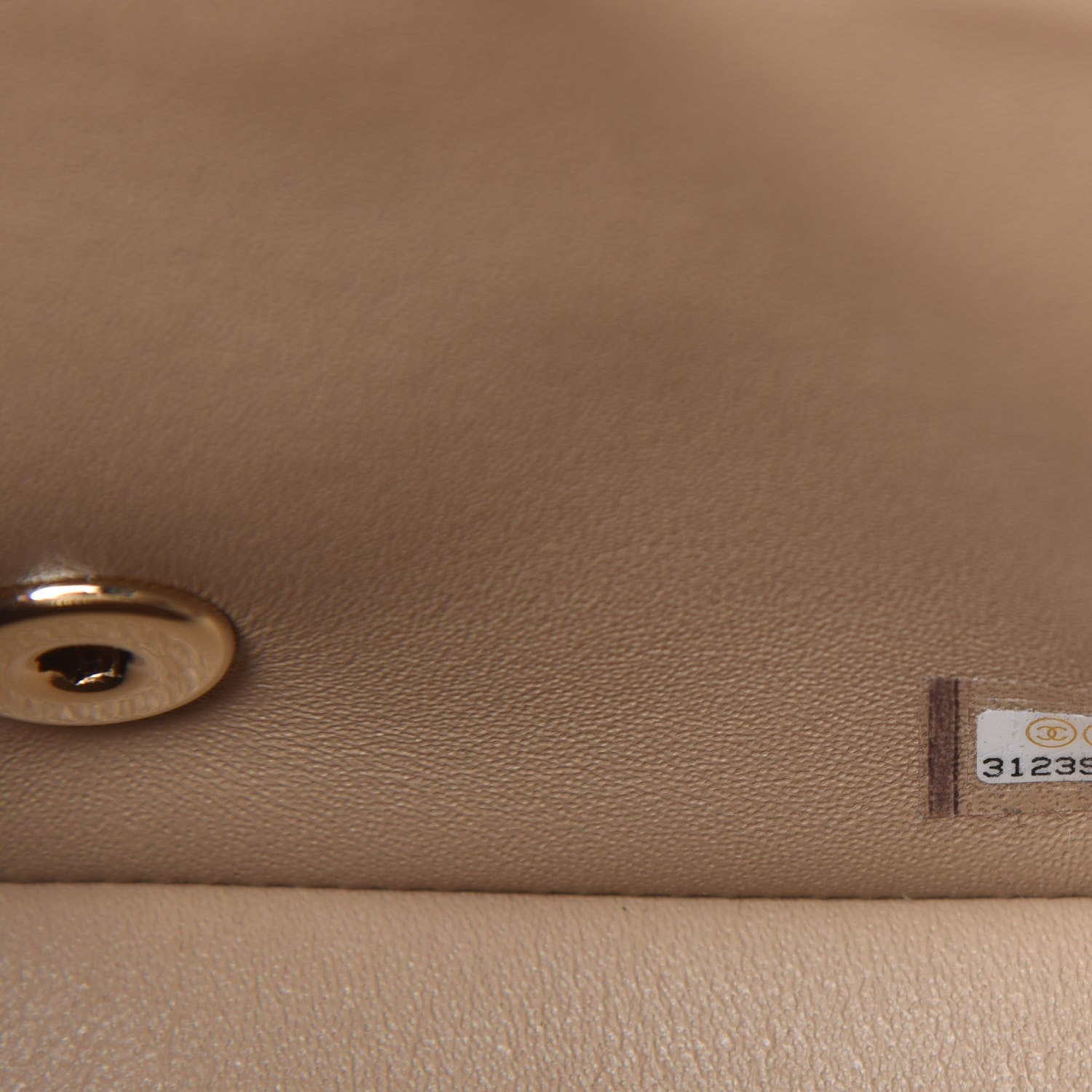 Chanel Lambskin Quilted Mini Square Flap Beige 9 of 11