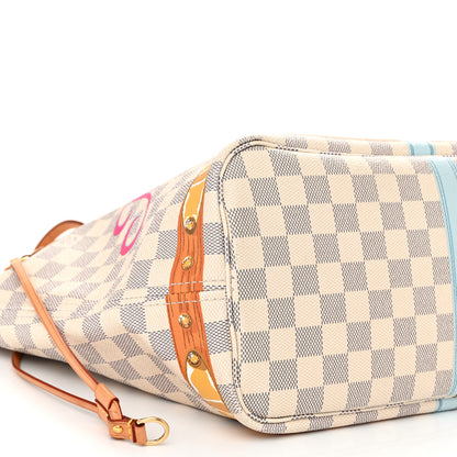 Louis Vuitton Damier Azur Summer Trunks Hawaii Neo Neverfull MM 9 of 11