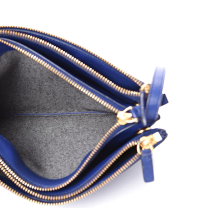 Celine Lambskin Large Trio Crossbody Bag Indigo 5 of 16