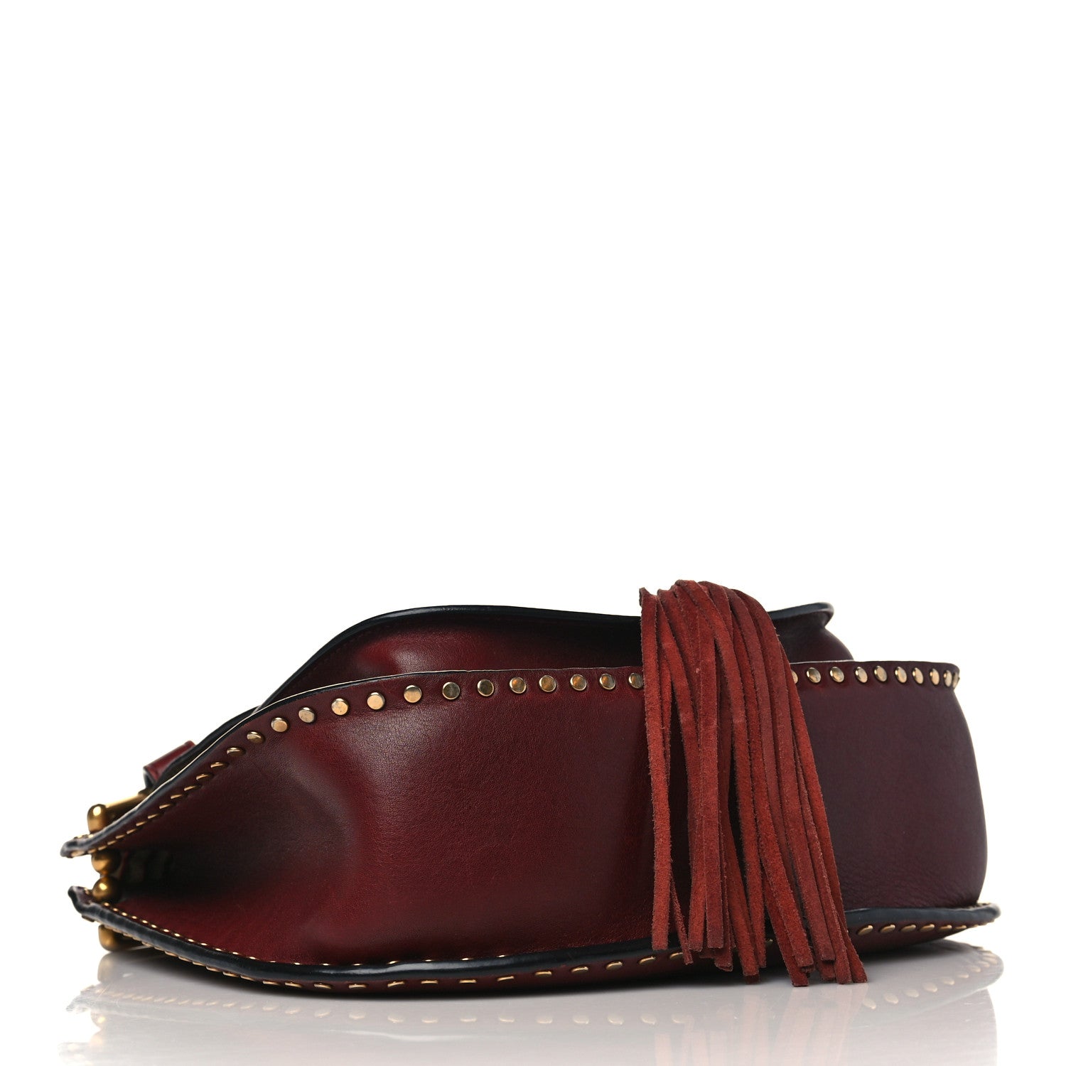 Chloe Calfskin Braided Small Hudson Shoulder Bag Sienna Red 4 of 11