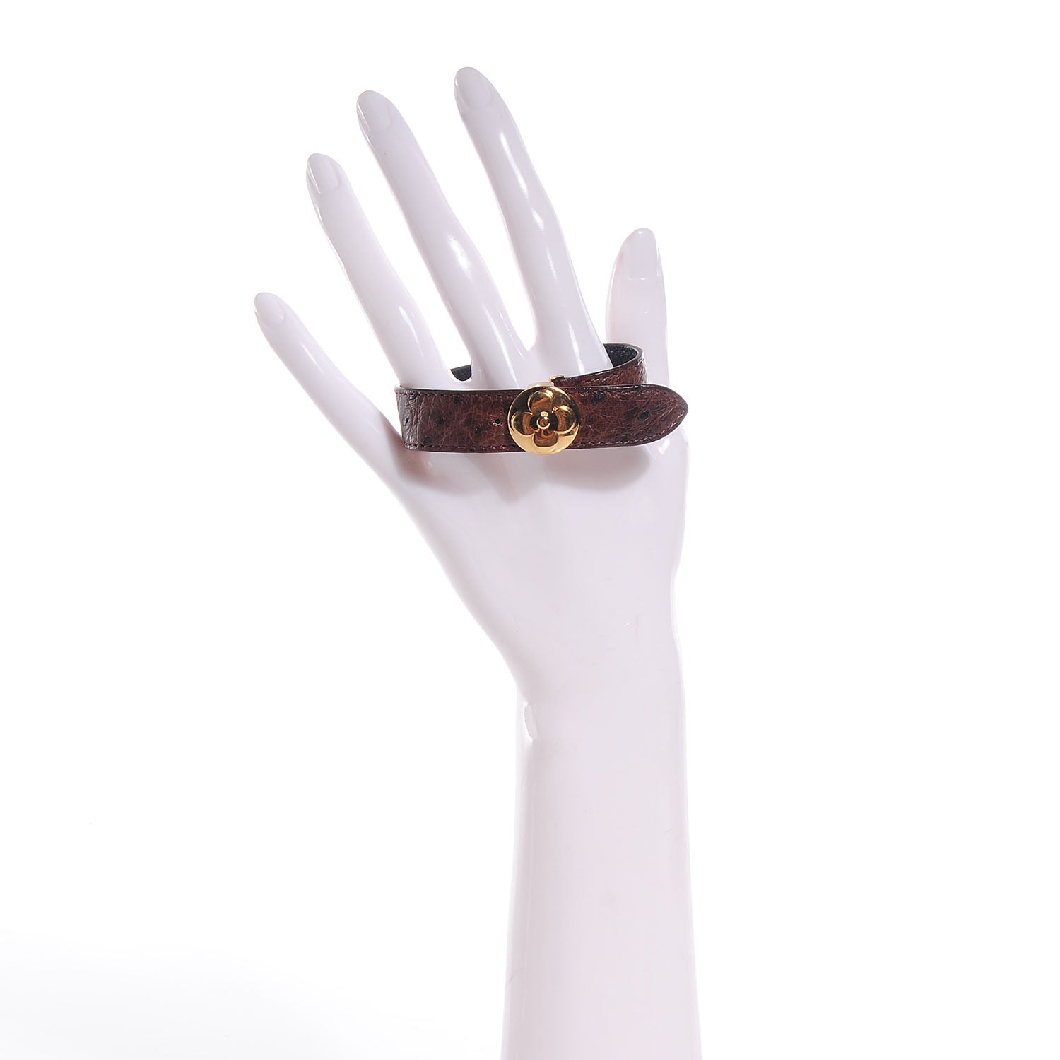 Louis Vuitton Ostrich Leather Wish Bracelet 2 of 6