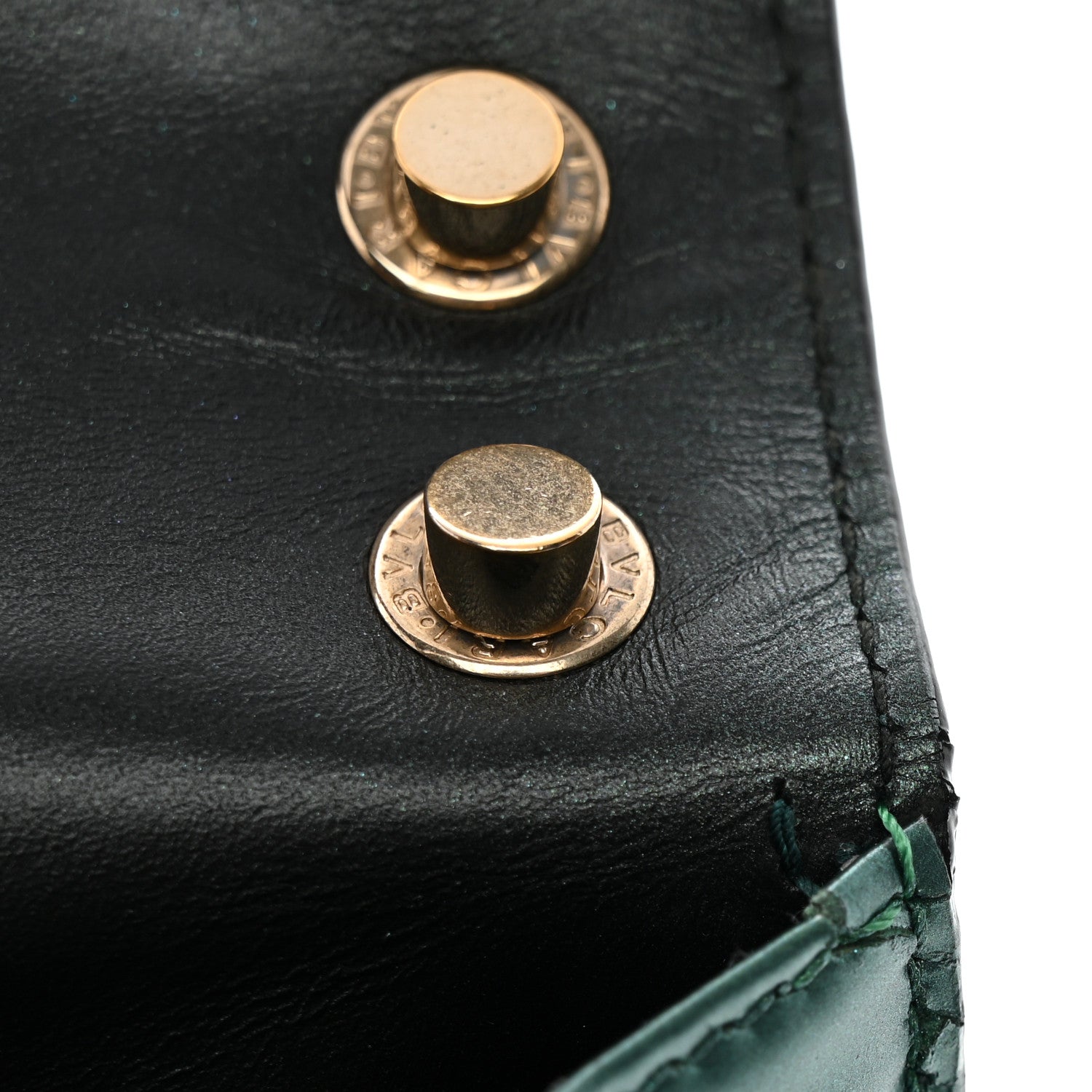 Bulgari Iridescent Calfskin Serpenti Forever Shoulder Bag Emerald Green 10 of 12