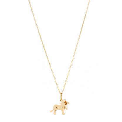 Tiffany 18K Yellow Gold Save The Wild Lion Charm Pendant Necklace 1 of 6