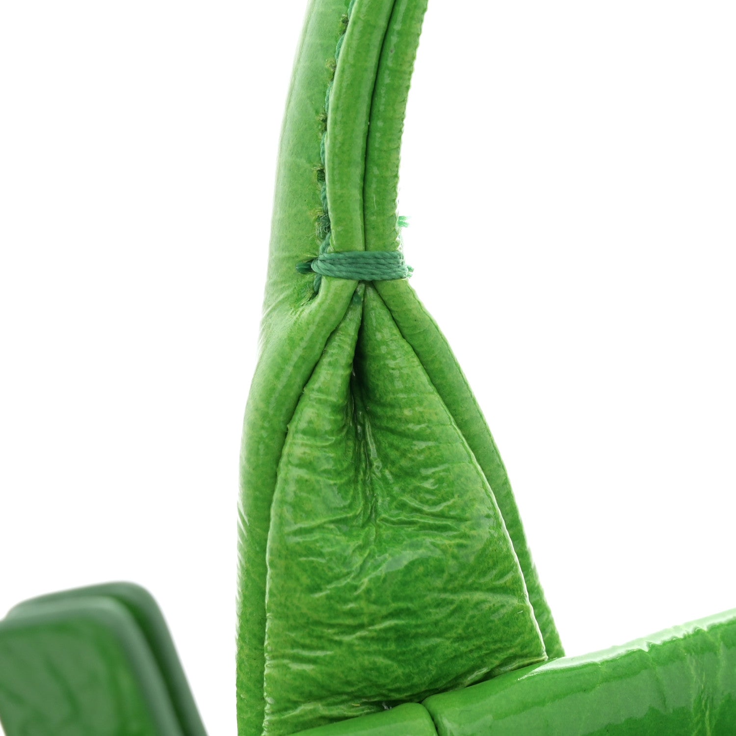 Marc Jacobs Shiny Crinkled Calfskin Mini The Tote Bag Fern Green 11 of 11