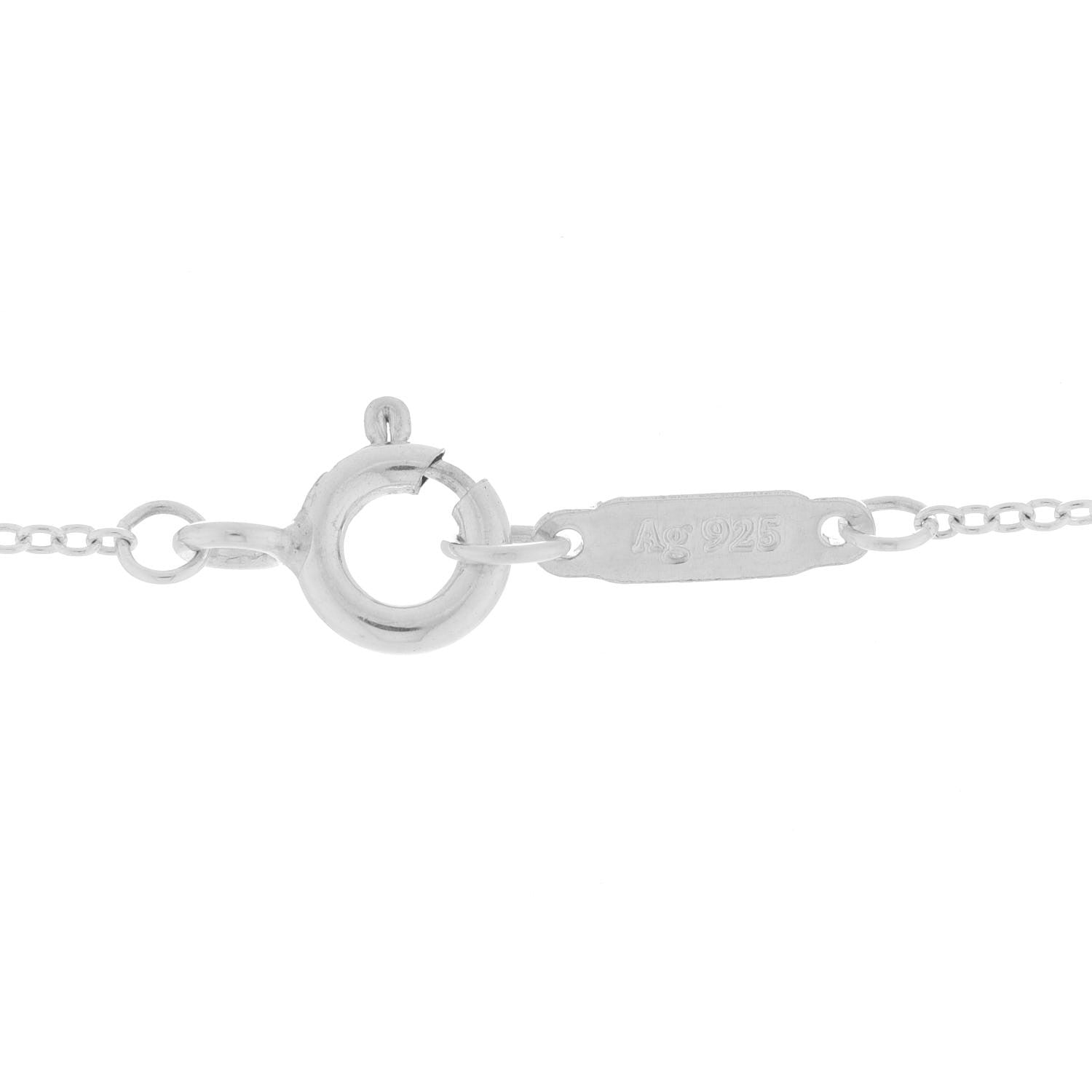 Tiffany Sterling Silver 1837 Circles Pendant Necklace 7 of 8