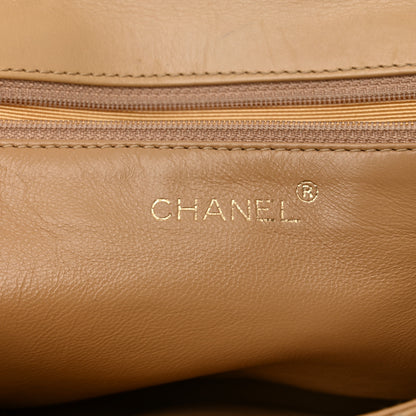 Chanel Lambskin Quilted Medium Single Flap Beige 6 of 15