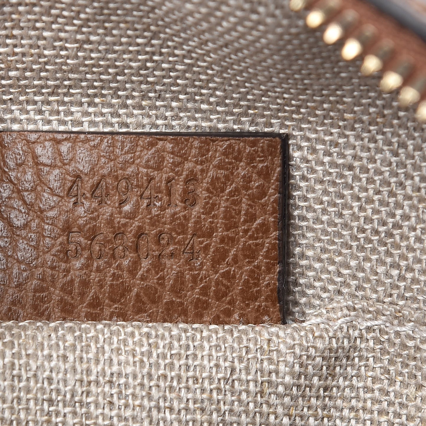 Monogram Mini Bree Messenger Bag Beige Tabacco