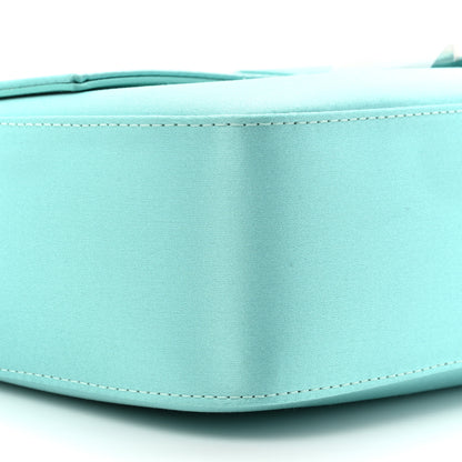Fendi X TIFFANY Satin Nappa Silver Baguette Blue Tiffany Silver 8 of 11