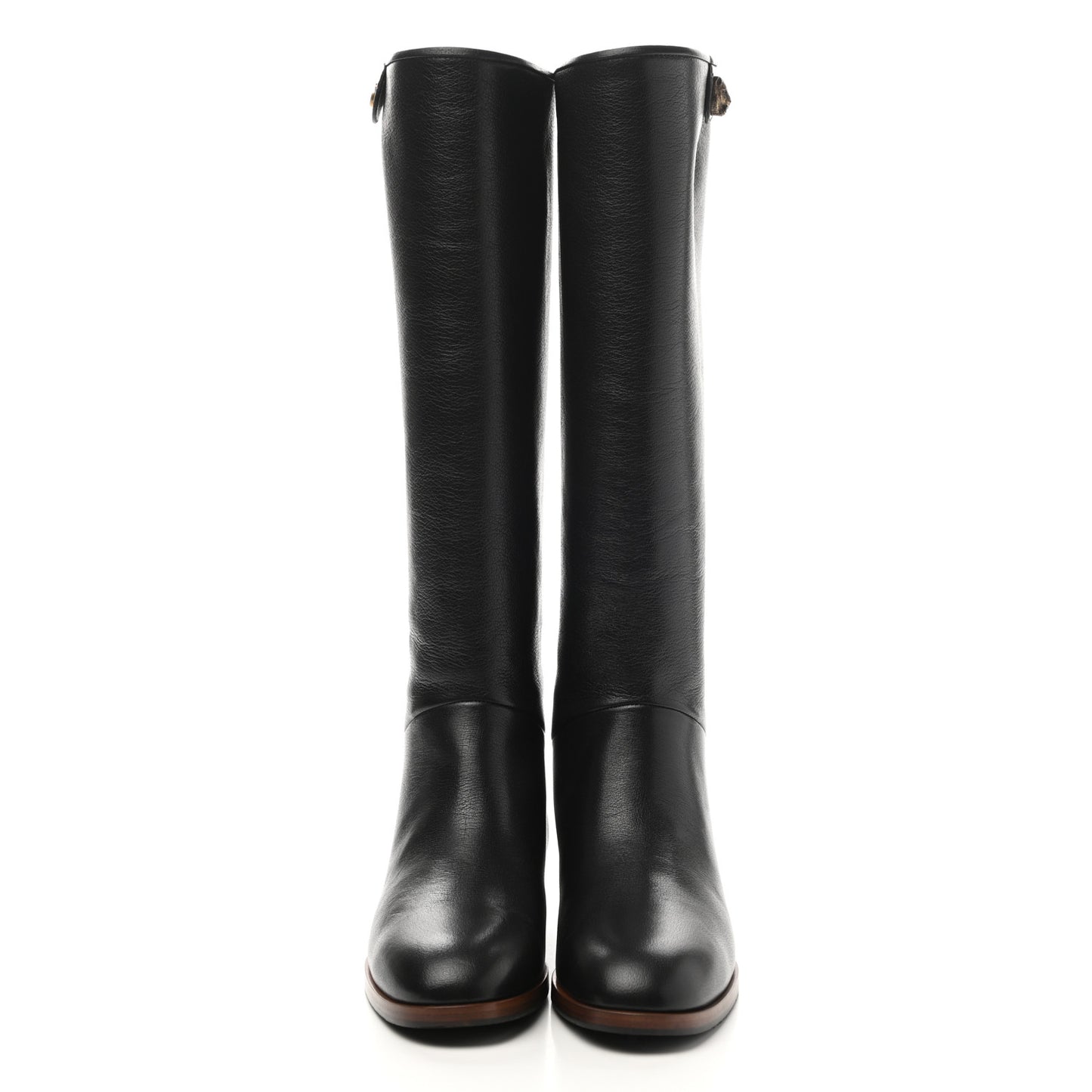 Calfskin Piuma Lux Energy High Boots 35.5 Black